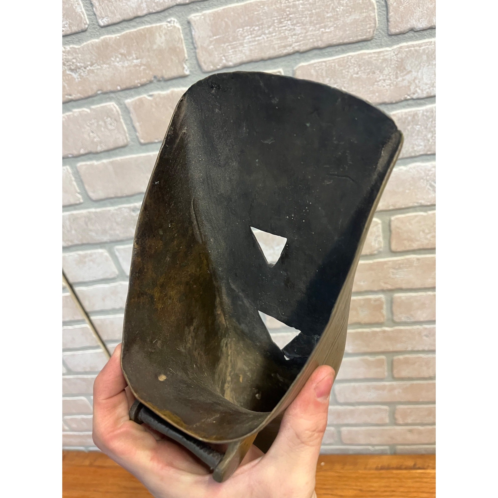 Antique Conquistador Horse Stirrup Brass Spanish Battle Shoe Souvenir