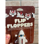 Rare Vintage 1981 Tomy Flip Floppers Nasa Space Shuttle Wind-Up Toy New on Card