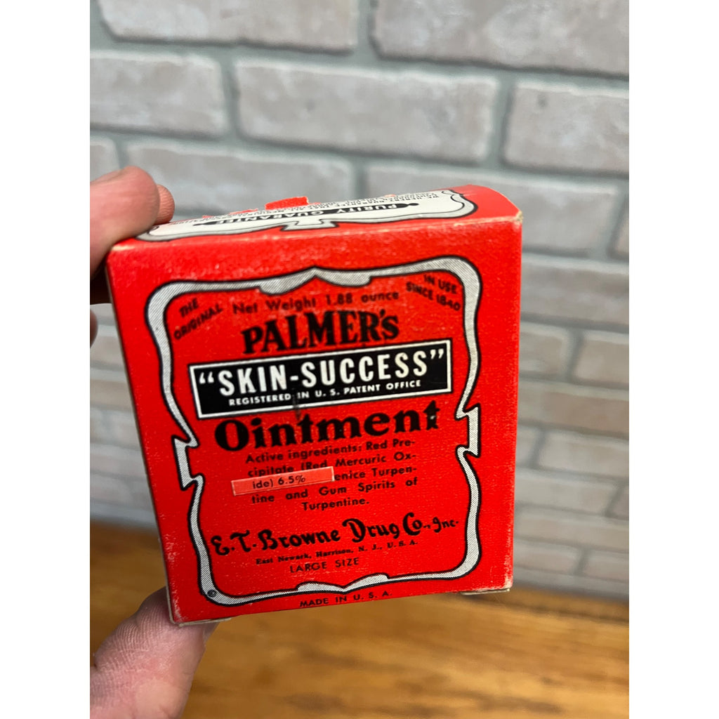 Vintage Palmers Skin-Success Ointment Box w/ Full Tin Antique Apothecary Pharma
