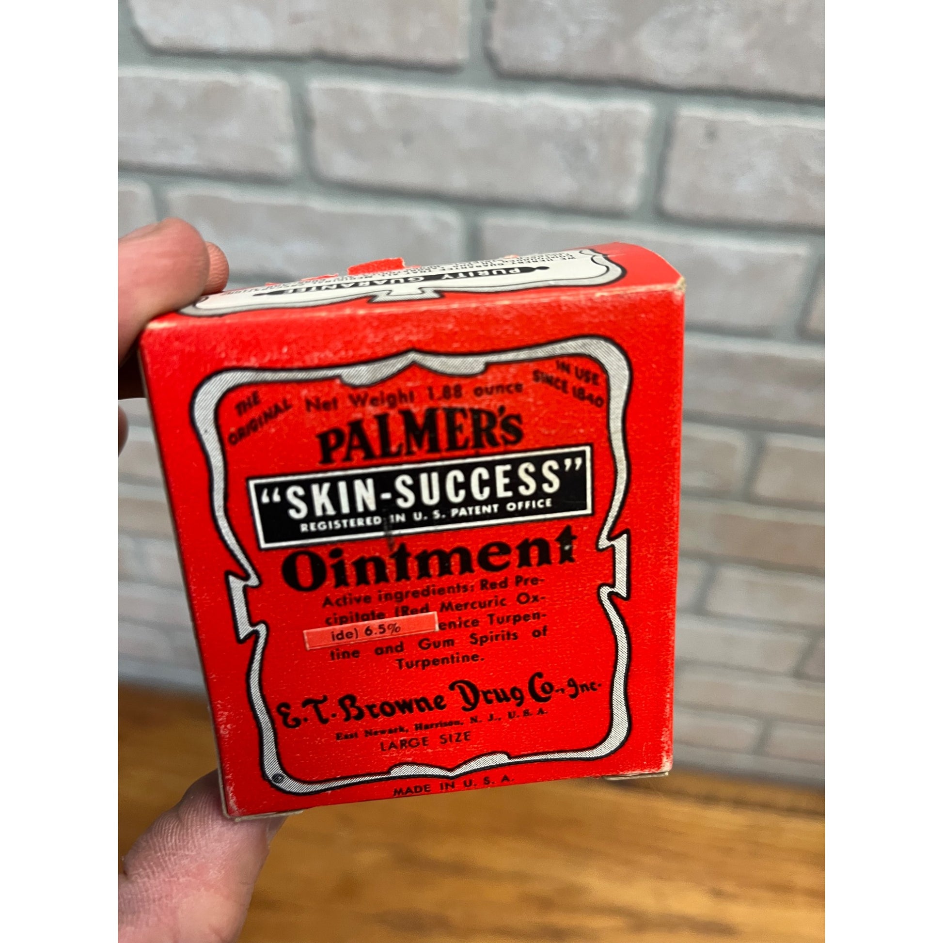 Vintage Palmers Skin-Success Ointment Box w/ Full Tin Antique Apothecary Pharma