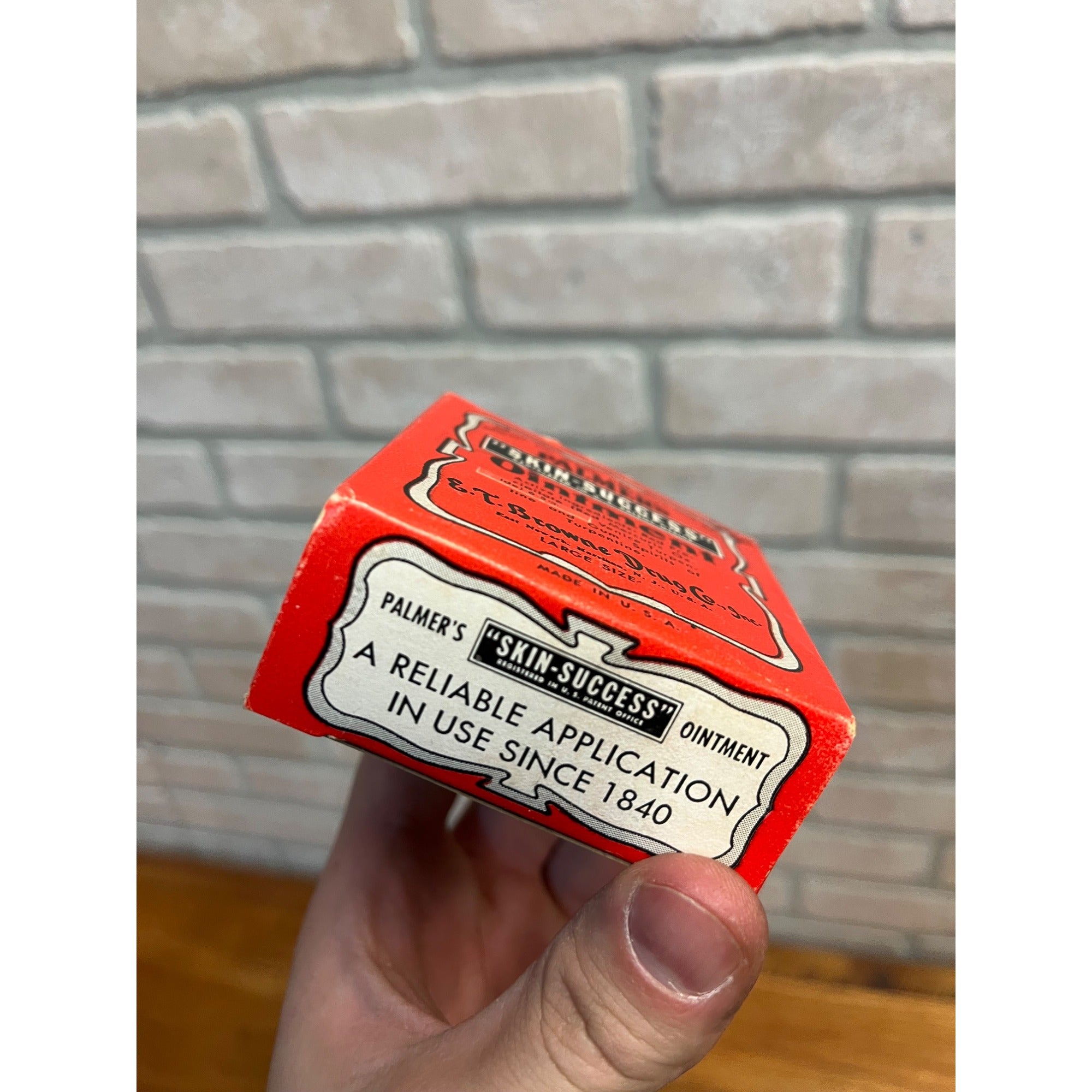 Vintage Palmers Skin-Success Ointment Box w/ Full Tin Antique Apothecary Pharma