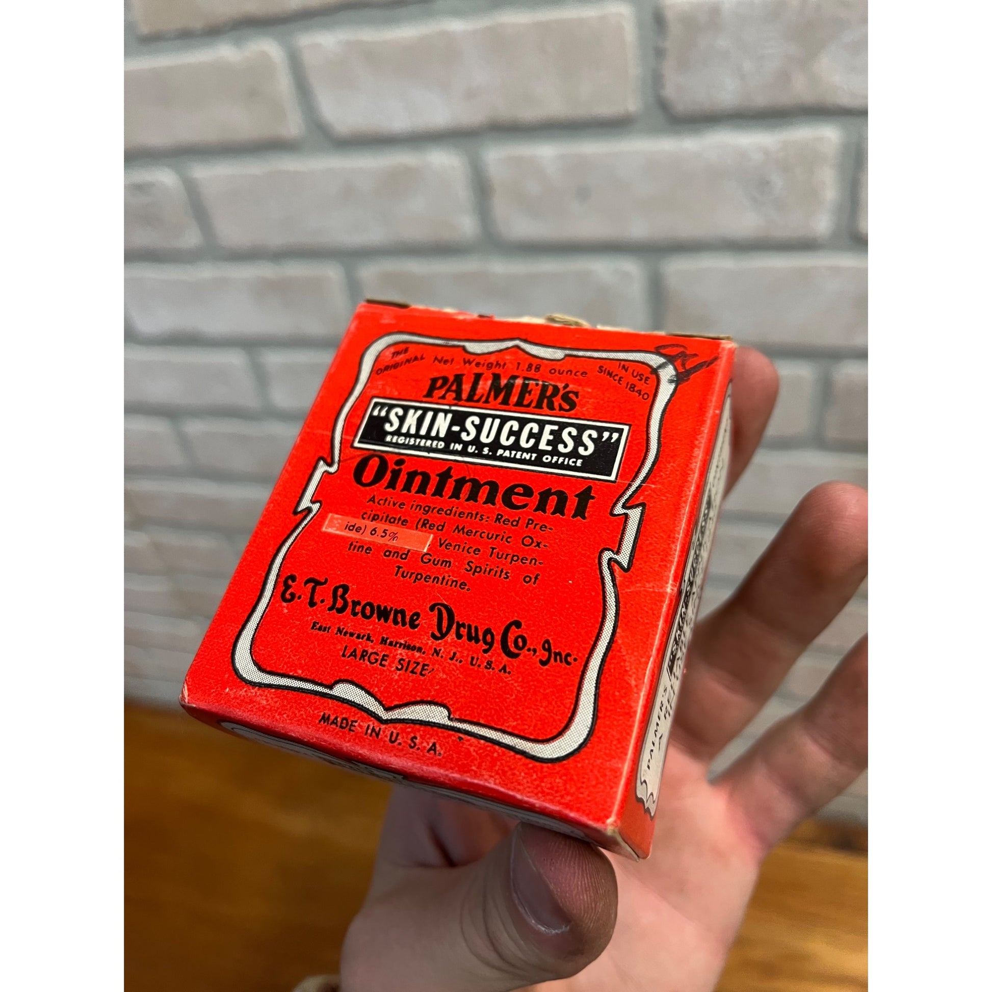 Vintage Palmers Skin-Success Ointment Box w/ Full Tin Antique Apothecary Pharma