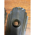 Antique Vintage Art Deco Brass Pull Plate Cover For Door Knob Handle Lock