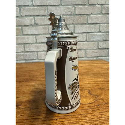 1995 Leinenkugels Bock Beer Lidded Stein From Germany