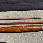 Early South Bend Fly Fishing Rod Bamboo 9ft W/ Slip Case 3-piece