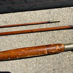 Early South Bend Fly Fishing Rod Bamboo 9ft W/ Slip Case 3-piece