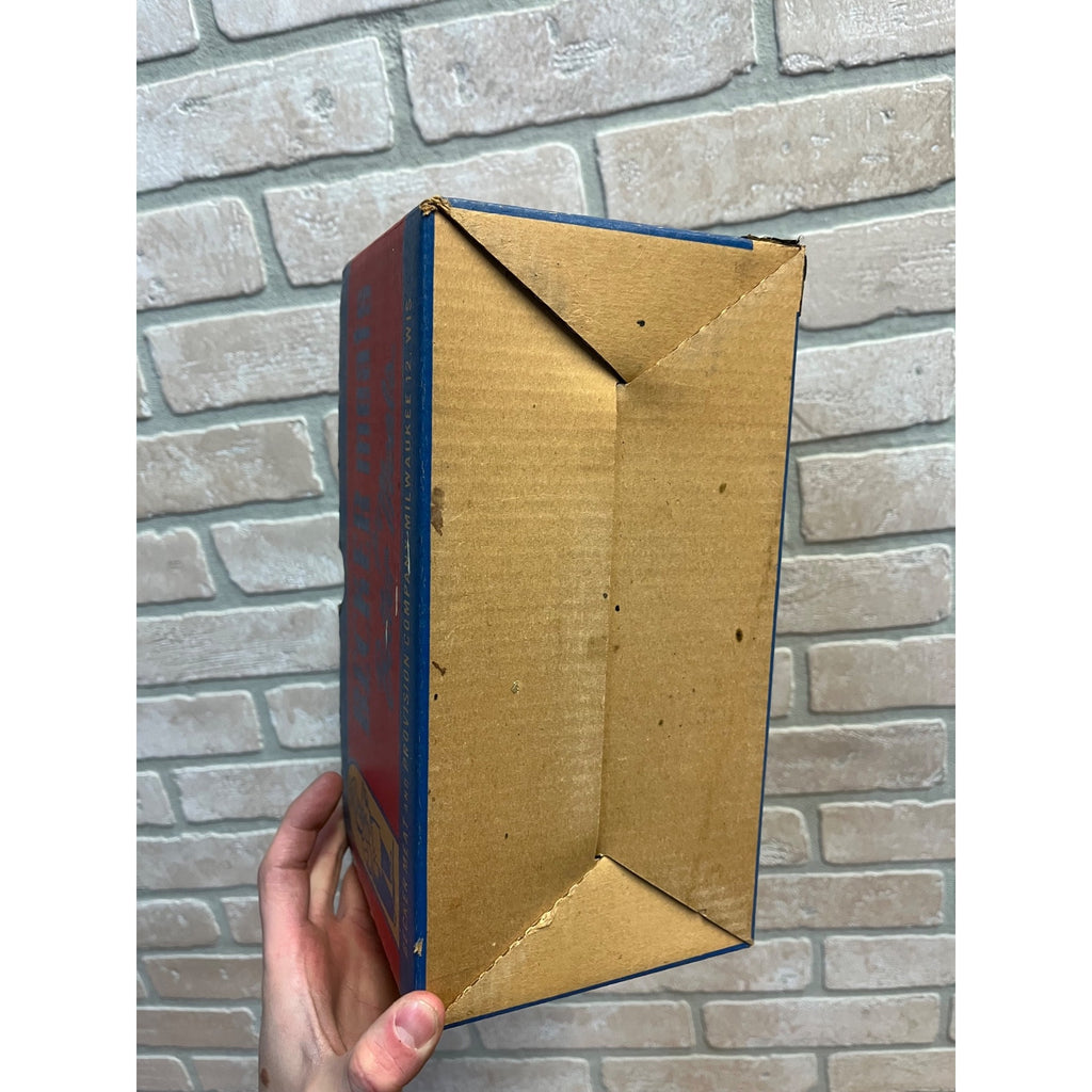 Vintage Becker Meats Milwaukee Wisconsin Advertising Empty Cardboard Box Wis WI