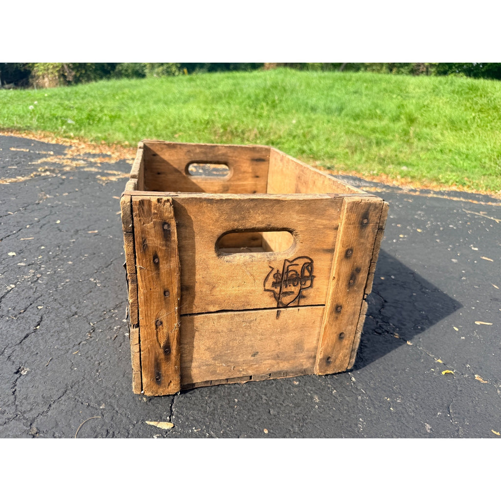 Vintage 1930s Jung Pilsner Beer Crate Random Lake Wisconsin Wis WI