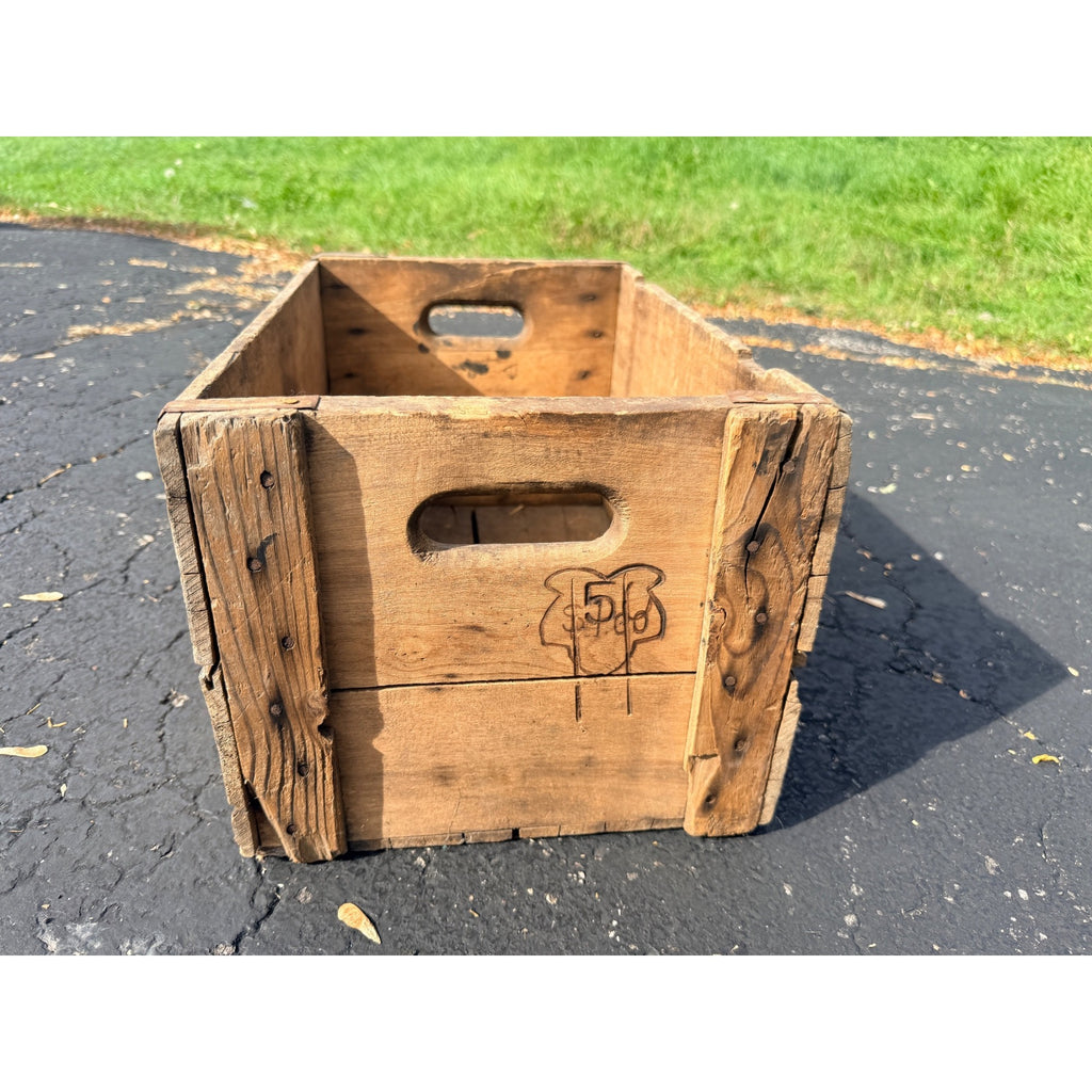 Vintage 1930s Jung Pilsner Beer Crate Random Lake Wisconsin Wis WI
