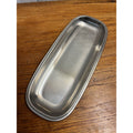 Vintage 1960s MCM Cultura Stainless Steel AB Silver & Stal Sweden 17" Bread Tray