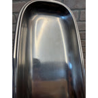 Vintage 1960s MCM Cultura Stainless Steel AB Silver & Stal Sweden 17" Bread Tray