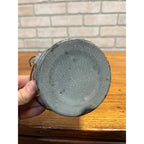 Antique Primitive Gray Enamel Graniteware Berry Bucket / Berry Pail -No Lid- Farmhouse Decor, Miniature