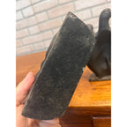 Vintage Pair of Black Cast Iron American Eagle Bookends