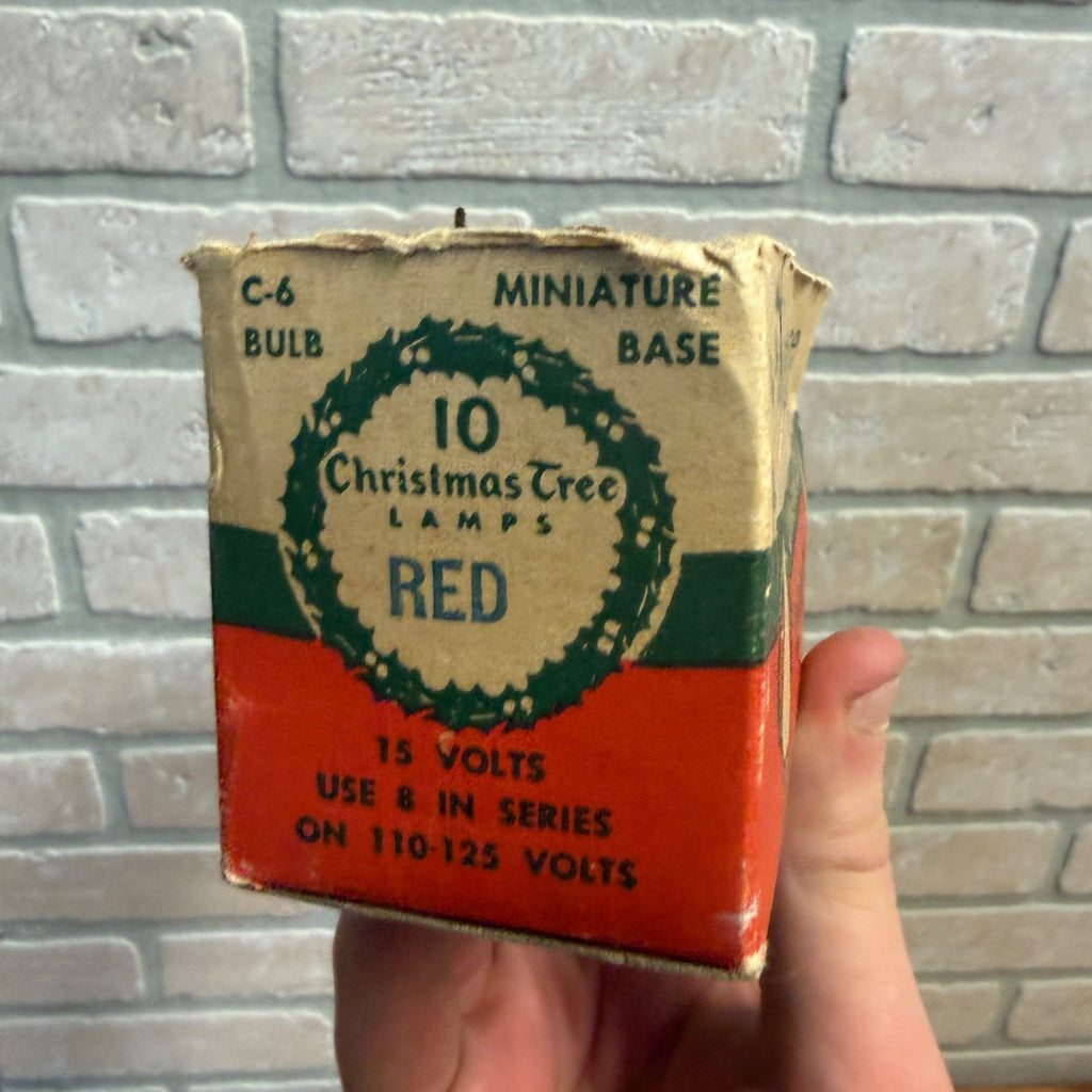 Mixed Lot C6 Red Christmas String Light Bulbs Replacement Works Set