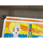 RARE Vintage 1969 7UP #Un In The Sun Poster By Pat Dupold 34"x21"