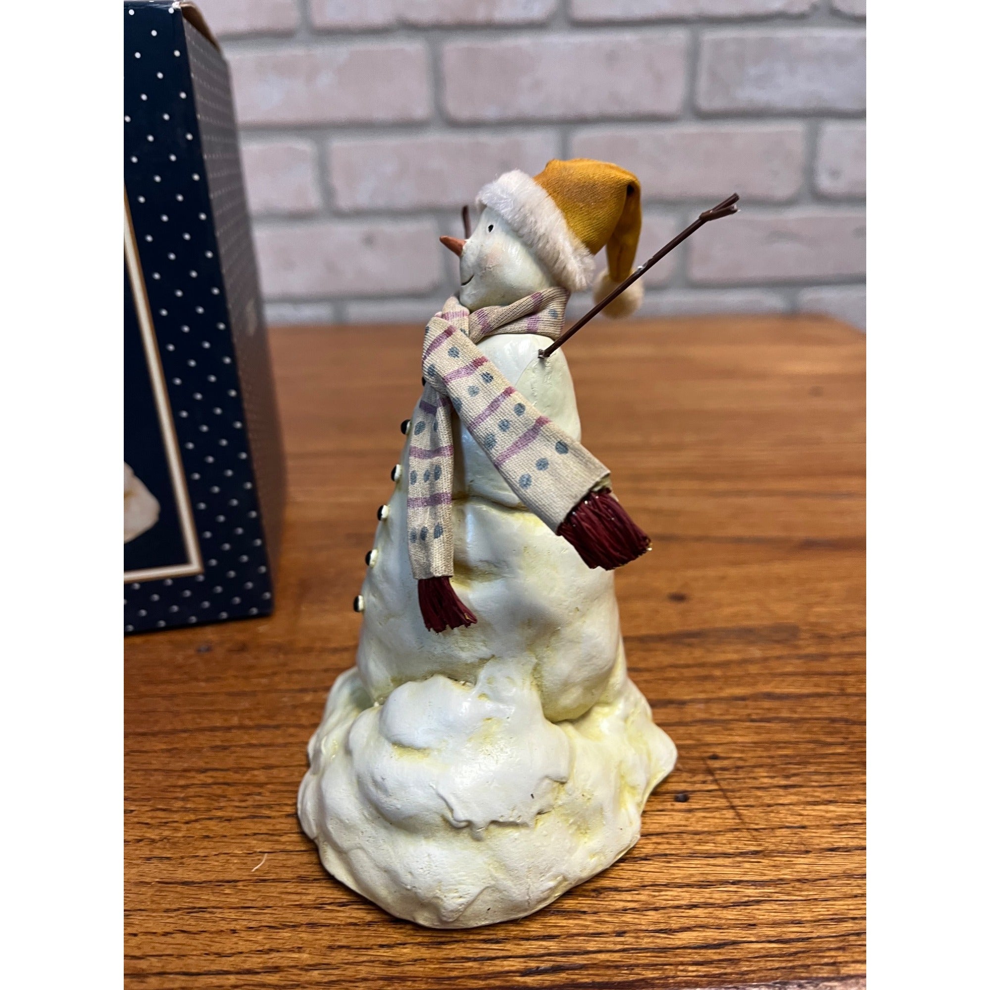 2004 Falling Snow by Karen Good Snowman Figure Lang Classic Santa & Snowmen