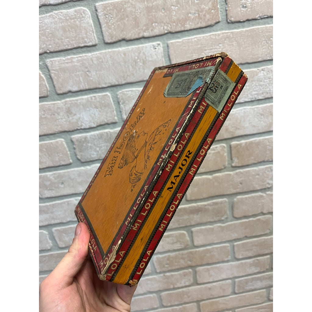 Vintage Mi Lola Cigars Advertising Box Empty Milwaukee Wisconsin Wis WI
