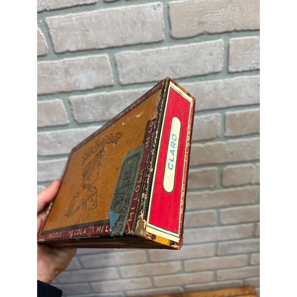 Vintage Mi Lola Cigars Advertising Box Empty Milwaukee Wisconsin Wis WI