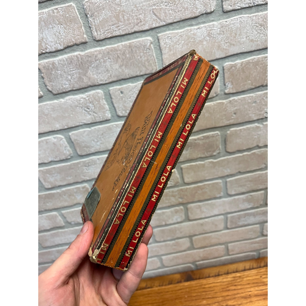 Vintage Mi Lola Cigars Advertising Box Empty Milwaukee Wisconsin Wis WI