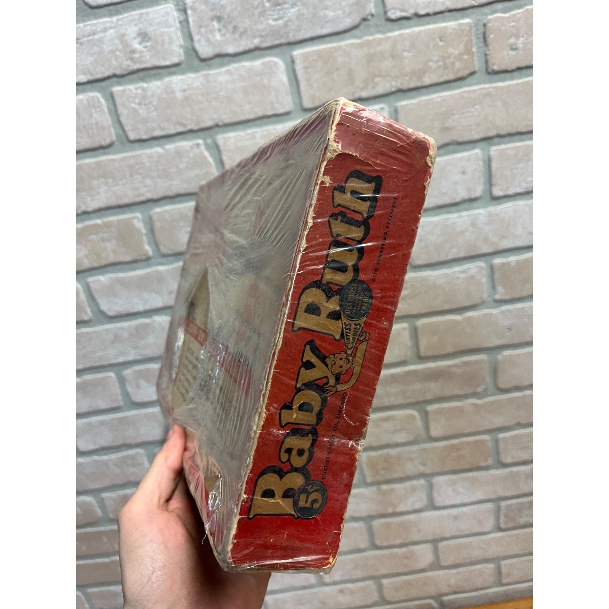 Vintage Baby Ruth Curtiss  5-Cent Candy Bar Store Display Advertising Empty Box