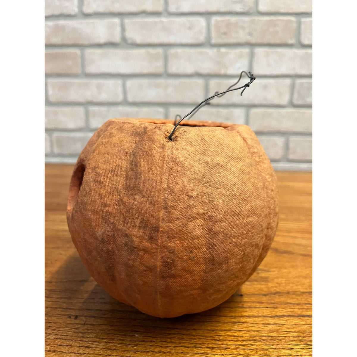RARE Vintage Halloween F.N. Burt Paper Mache Pulp Jack o' Lantern JOL Early