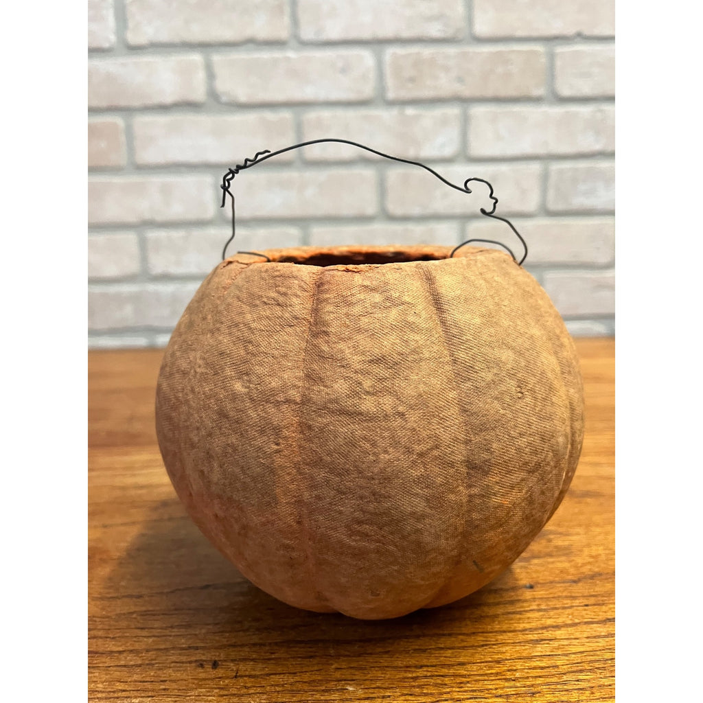 RARE Vintage Halloween F.N. Burt Paper Mache Pulp Jack o' Lantern JOL Early