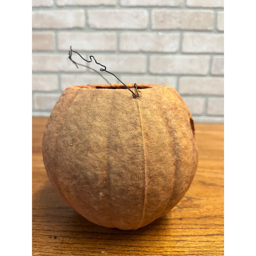 RARE Vintage Halloween F.N. Burt Paper Mache Pulp Jack o' Lantern JOL Early