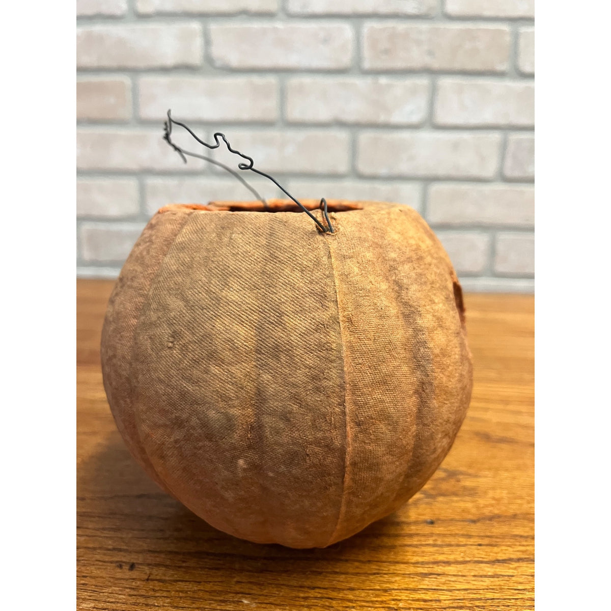 RARE Vintage Halloween F.N. Burt Paper Mache Pulp Jack o' Lantern JOL Early