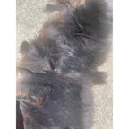 Black Bear Partial Tanned Hide Fur Back Rear Paws -- 46" x 17"