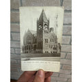 Beaver Dam Wis RPPC Postcard Williams Free Library Wisconsin 1910 Photo