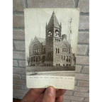 Beaver Dam Wis RPPC Postcard Williams Free Library Wisconsin 1910 Photo