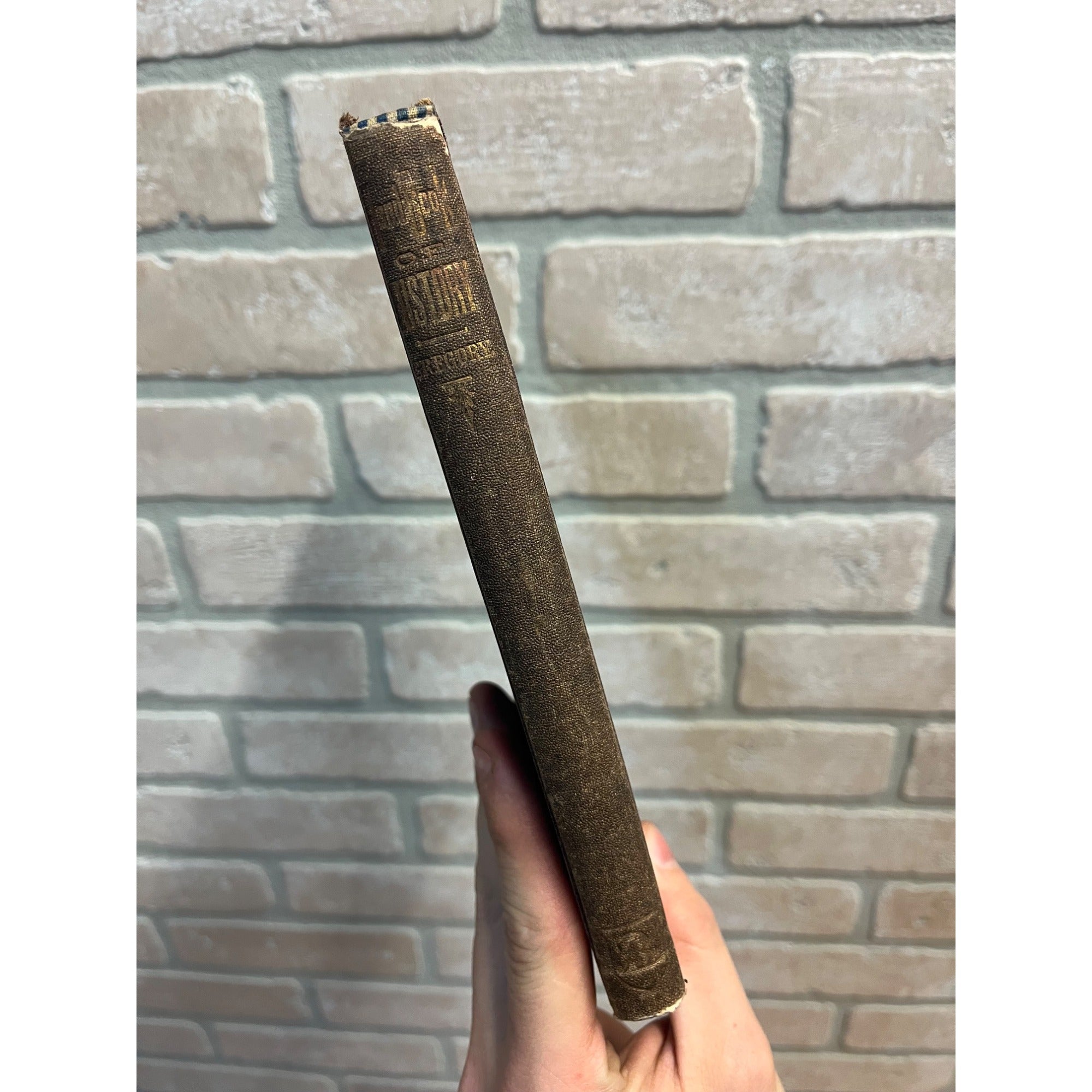 Antique 1867 Hand Book of History American & European Hardcover