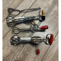 Vintage Lot Egg Beater Whisks Wood Handle Kitchen Tools Ecko Edlund