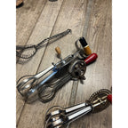 Vintage Lot Egg Beater Whisks Wood Handle Kitchen Tools Ecko Edlund