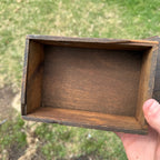 Antique Vintage Bob White Codfish Slide Top Wooden Box Advertising Gloucester MA