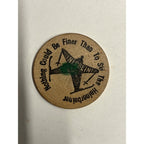 Vintage 1987 Heinerbeiner Ski Race Newburg Wisconsin Wooden Token