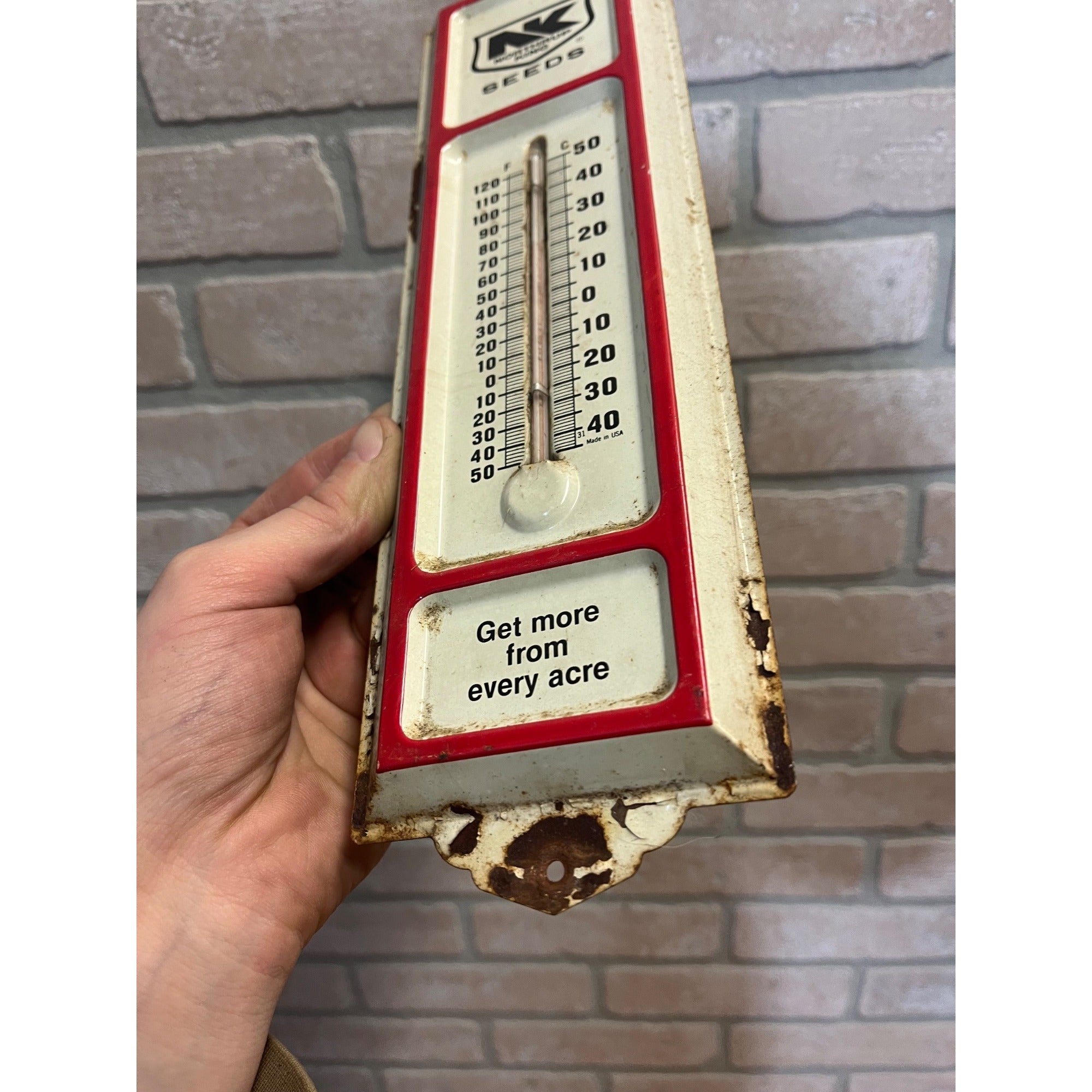 Vintage Northrup King Seeds Advertising Farm Ag Wall Sign