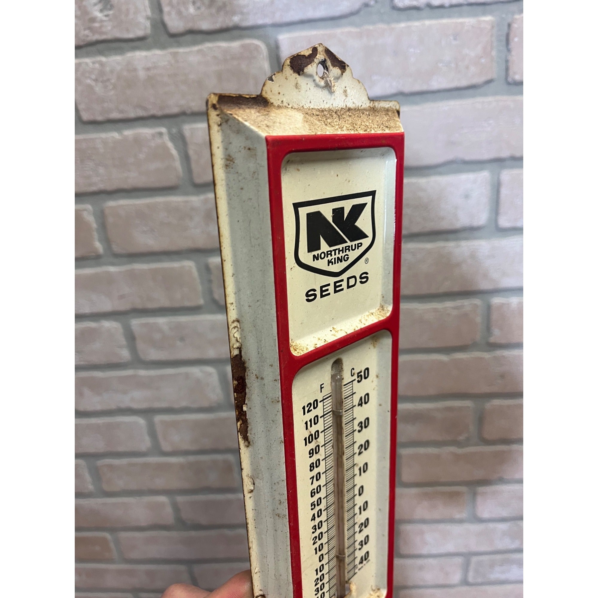 Vintage Northrup King Seeds Advertising Farm Ag Wall Sign