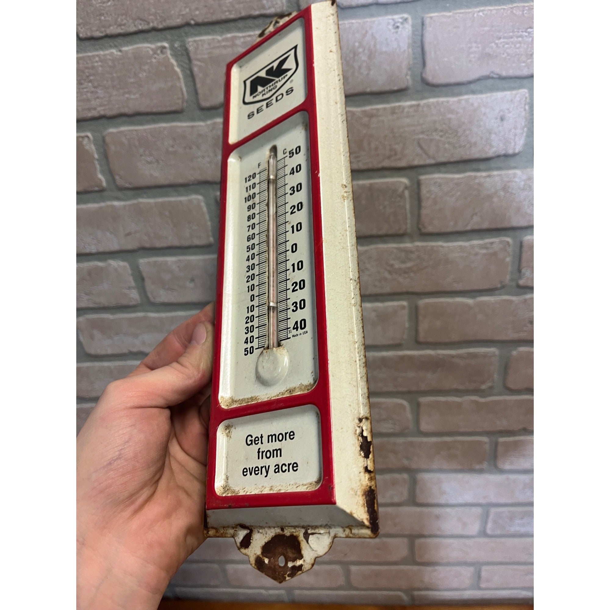 Vintage Northrup King Seeds Advertising Farm Ag Wall Sign