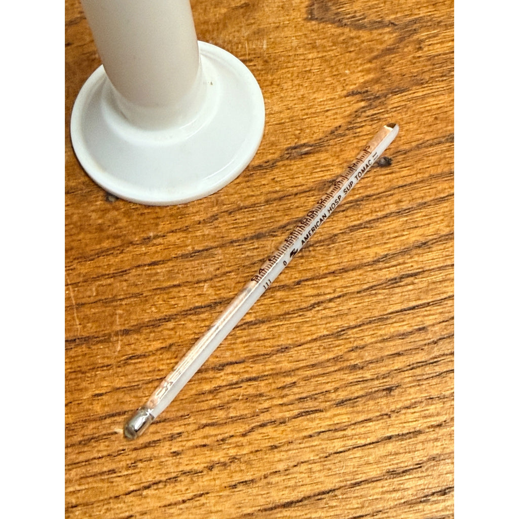 Vintage Oral Temp Gauge Therm TOMAC American Hospital Supply Hydrometer