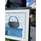 1987 Campanelli Paulin Elbe Wild Rose Berries Large Wood Framed Art Print Signed