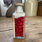 RARE Vintage Adrosperm Tablets Bottle Searle Chicago Medicine Drug Store FULL