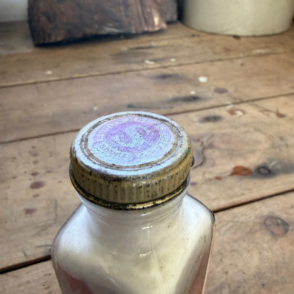 RARE Vintage Adrosperm Tablets Bottle Searle Chicago Medicine Drug Store FULL