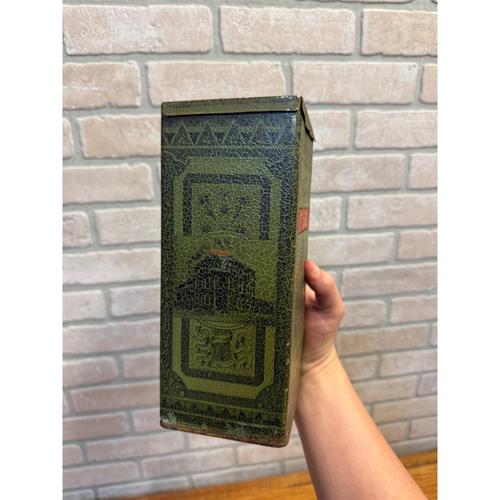 Vintage Large Green Lithographed Pressed Herbs/Botanicals Druggist Box Parke Davis & Co. Manufacturing Chemists Detroit, Michigan