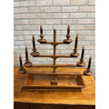 Vintage Tell City Chair Co. Mid Century Wood 4-Tier Candelabra Candle Holder