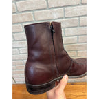 Vintage Executive Imperial Dress Boots Brown Leather Zipper-Side Men’s Size 9.5