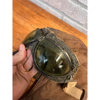 Vintage 1920s Scully Bros Brown Leather Air Mail Helmet & Willson Pilot Goggles