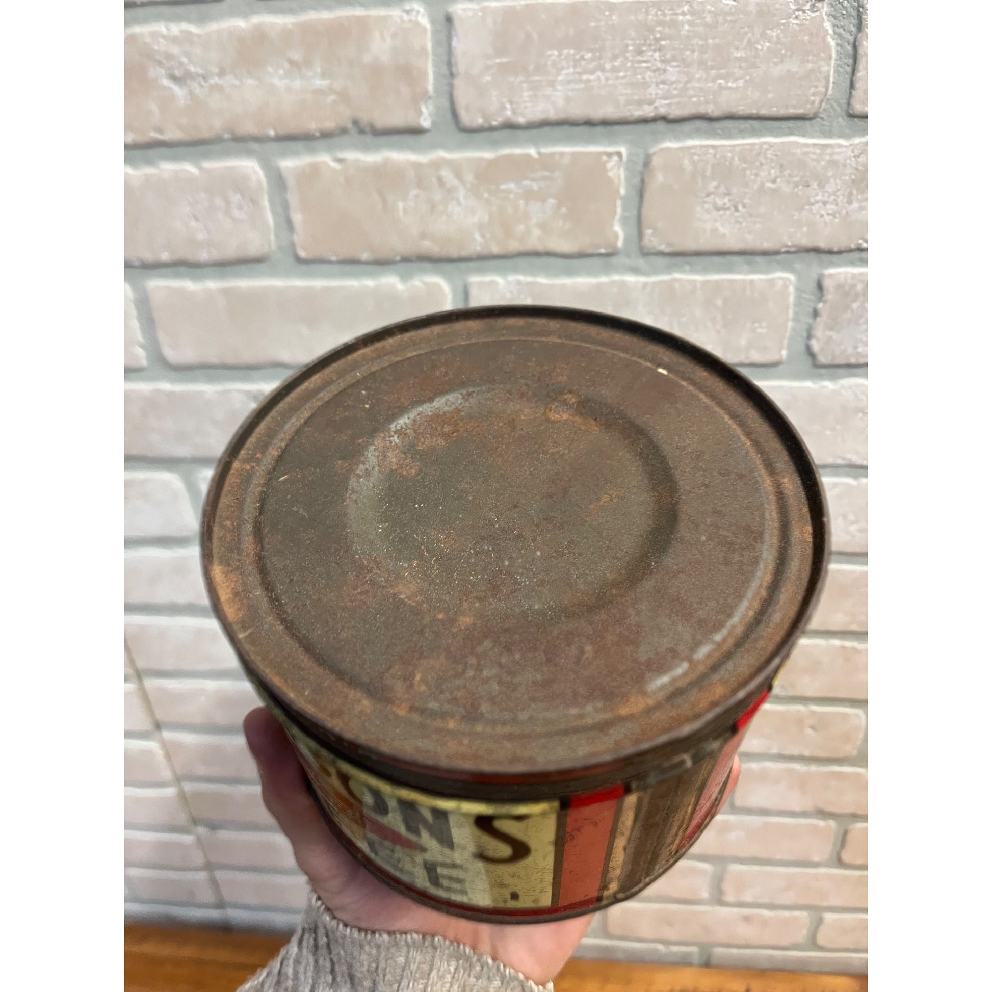 Vintage Martinson's Coffee Tin Can New York 1930s Advertising Kitchen