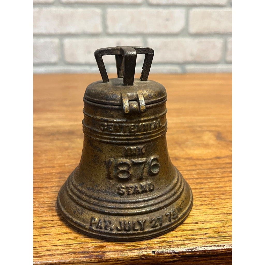 Scarce Antique 1876 Phila Centennial Worlds Fair Cast Iron Liberty Bell Inkwell
