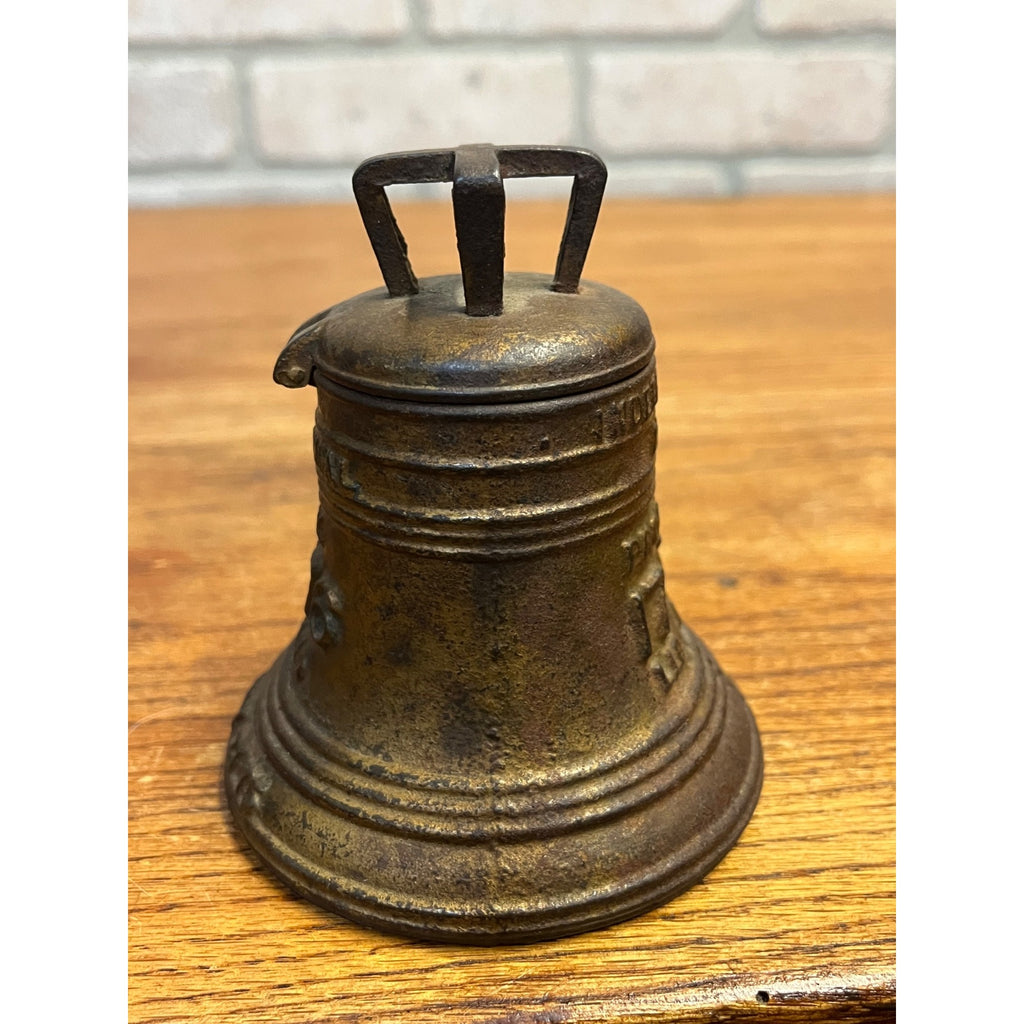 Scarce Antique 1876 Phila Centennial Worlds Fair Cast Iron Liberty Bell Inkwell